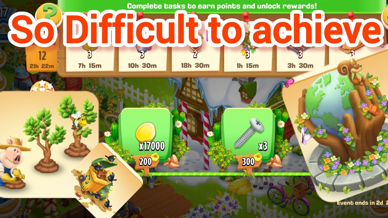 Earth Day Tasks | let's Keep the Farm Green Hay Day
