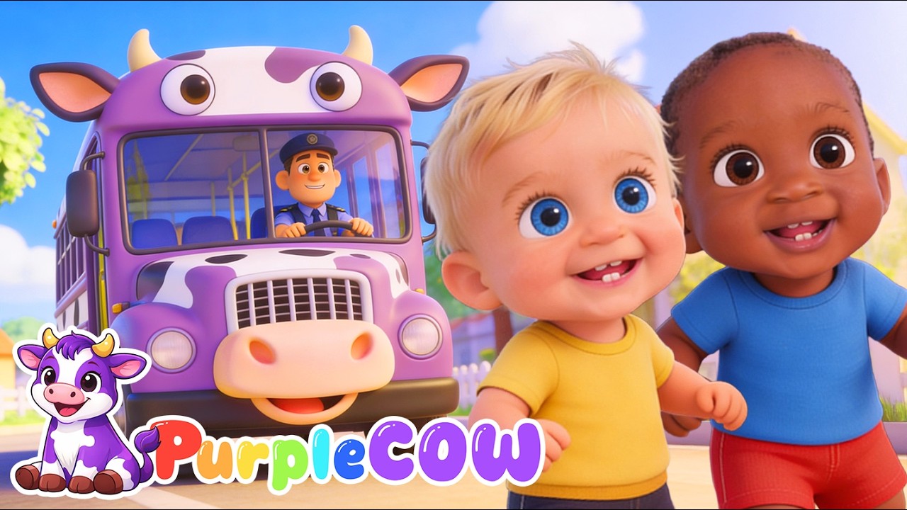 Purple Cow Bus Kids Song | Nursery Rhymes & Songs For Kids