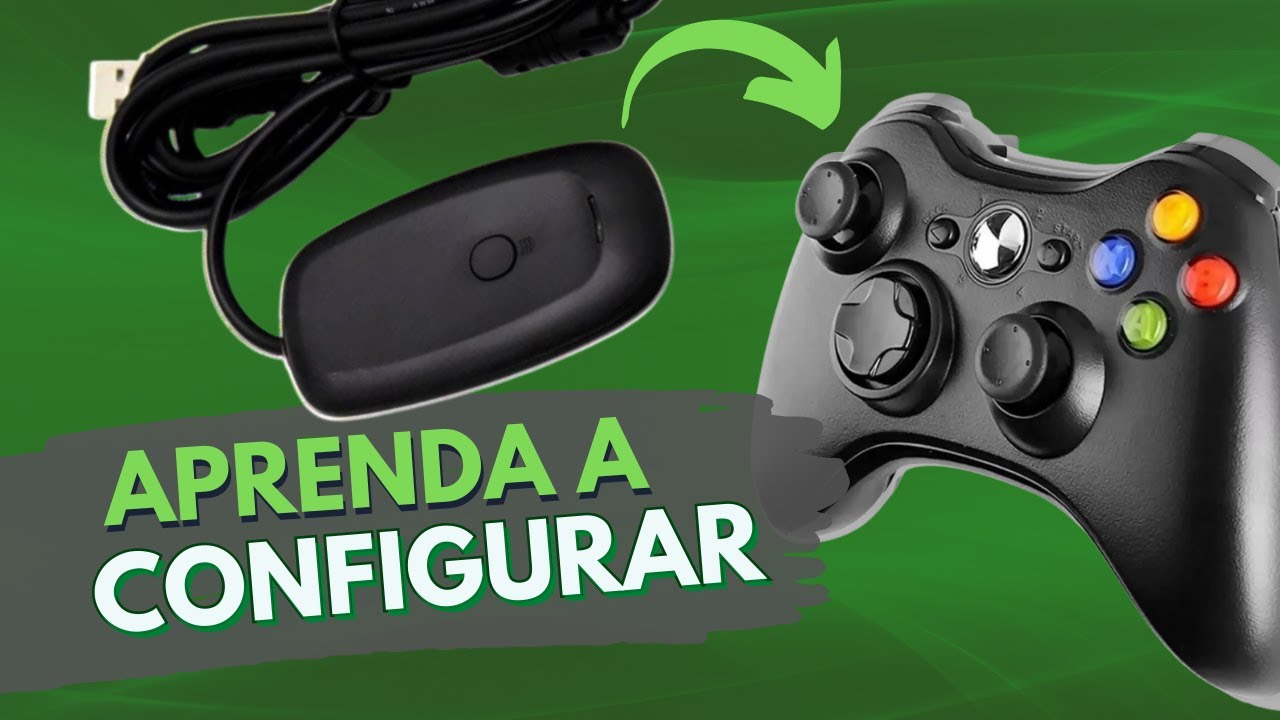 FÁCIL - COMO INSTALAR O ADAPTADOR DE CONTROLE DE XBOX 360 NO PC! | CONFIGURAÇÃO COMPLETA + DRIVERS!