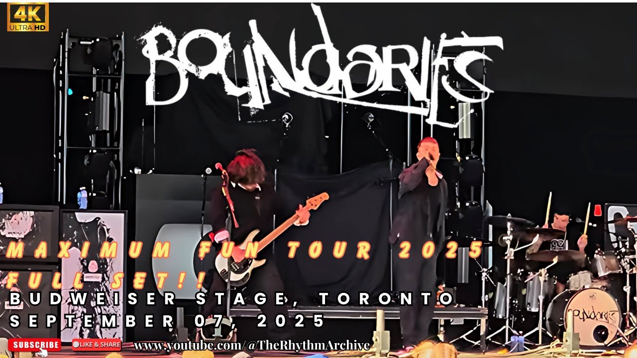 BOUNDARIES | Full Set! 4K! | Crushing Metalcore Live! | Budweiser Stage | Toronto | Sept 07, 2025
