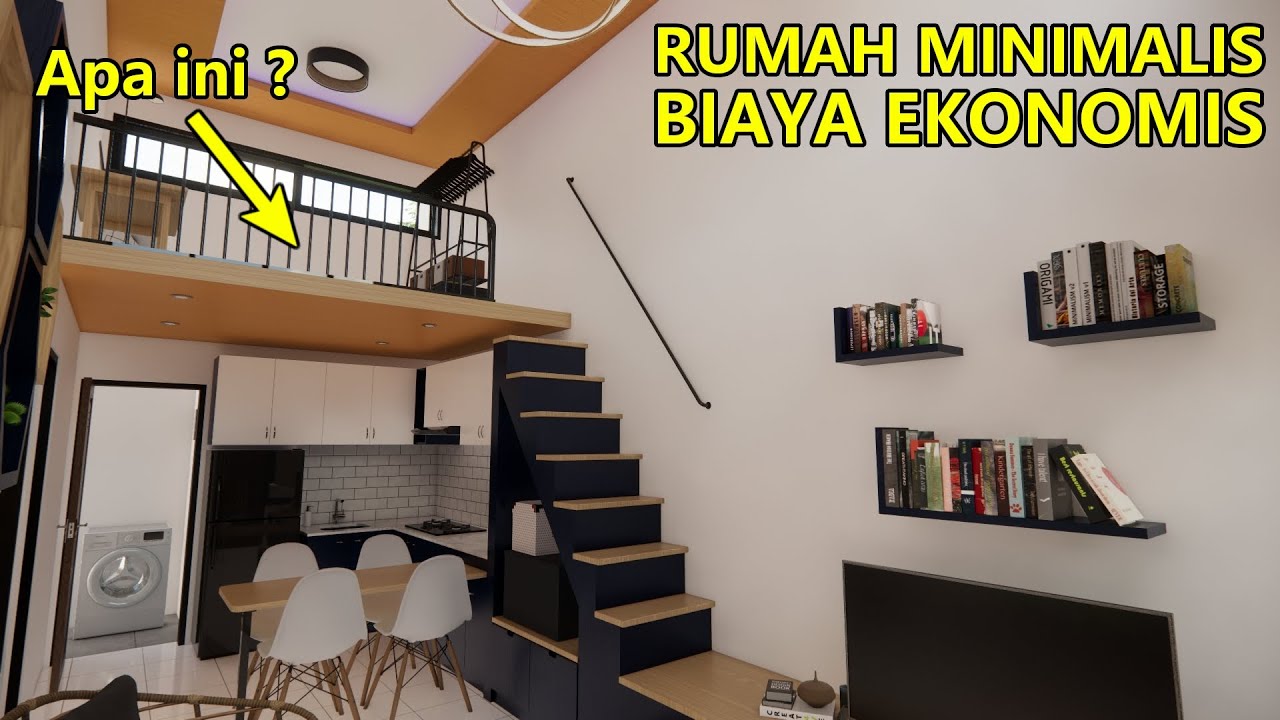 Rumah Minimalis Low Budget 6x8 meter - 3 Kamar Tidur