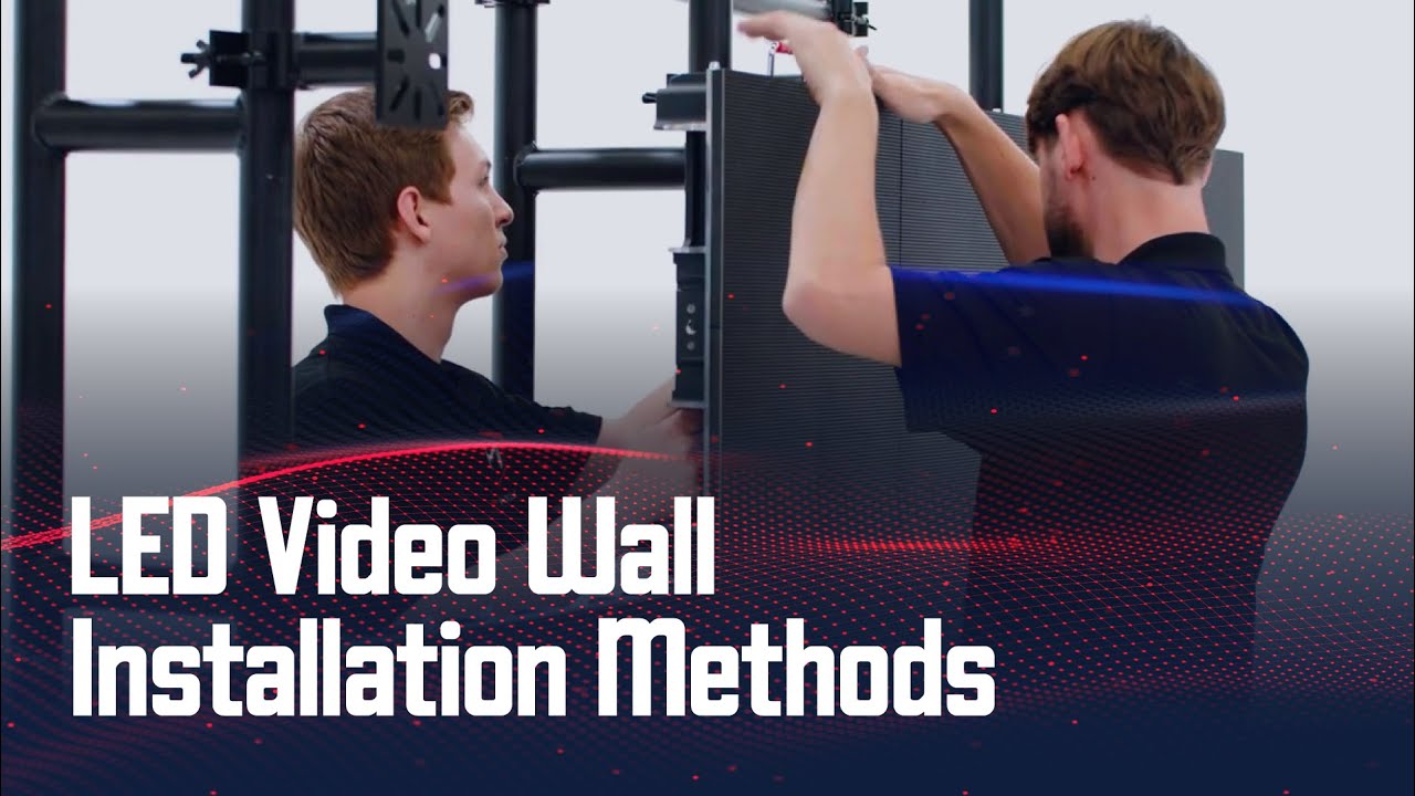 🎥 LED Video Wall Installation Methods – Wall Mount, Hanging & Freestanding (Ground Support)