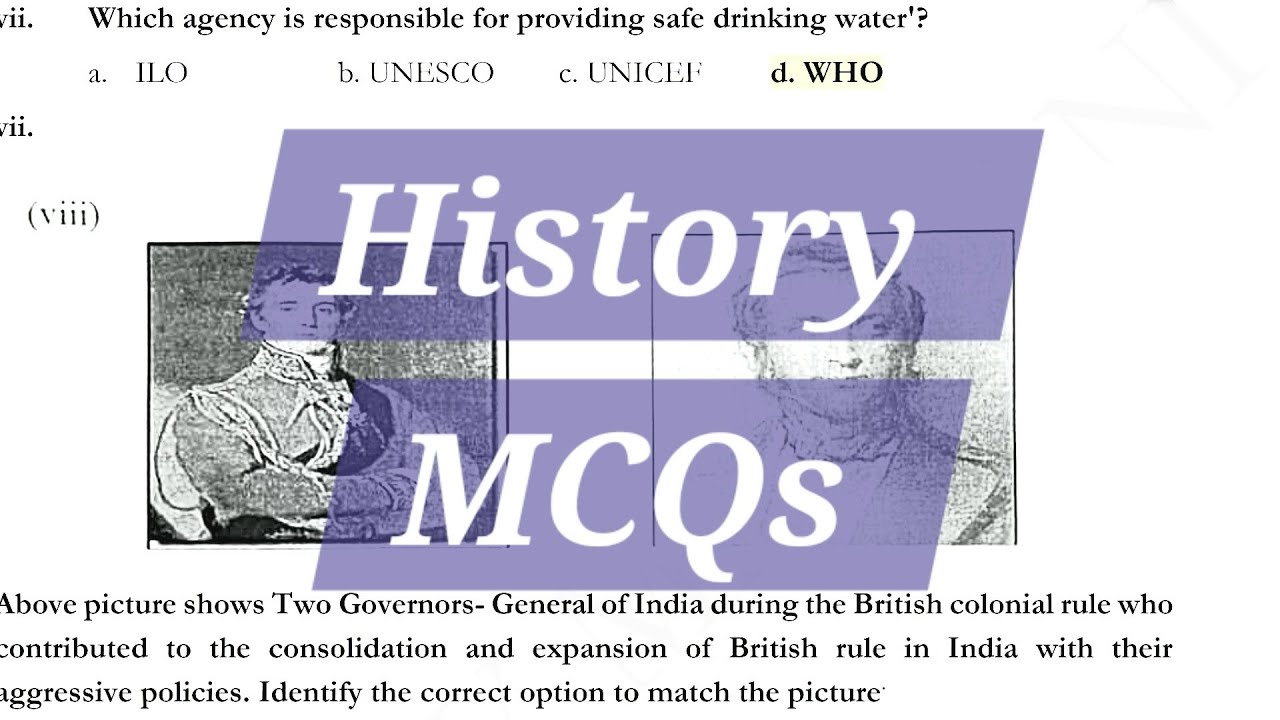 icse2026 History MCQs I #icse