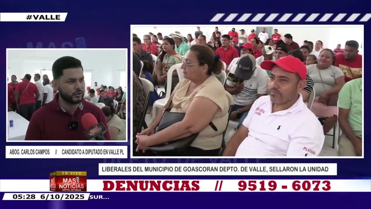 Reacciones del candidato a diputado por el partido Liberal en Valle Carlos Roberto Campos 👇