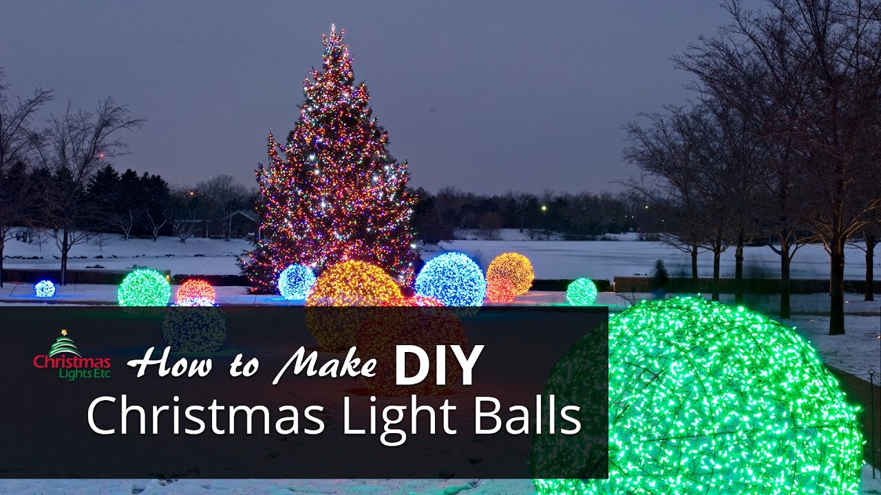 How to Make Christmas Light Balls