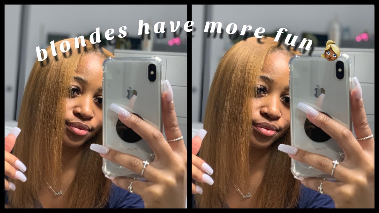 dying my 4c NATURAL HAIR blonde w/NO BLEACH!!+ wig install prep || providence #4cnaturalhair