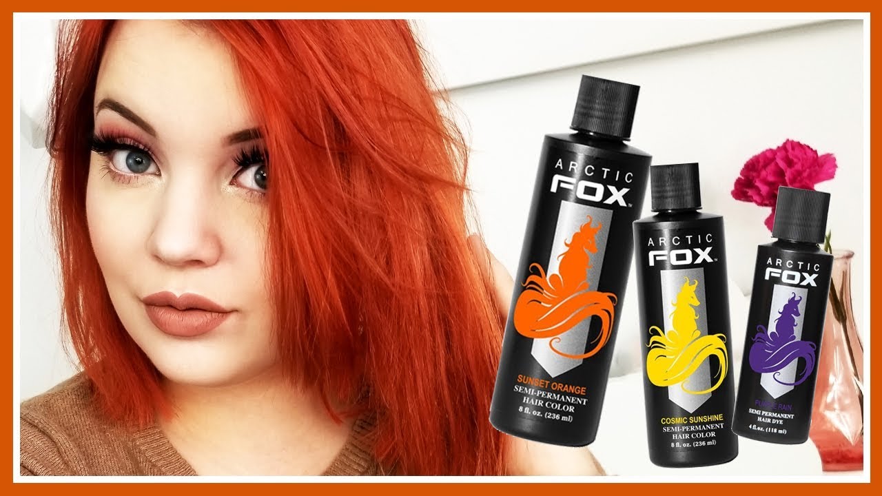 I Dyed My Hair Bright Orange! - Using Arctic Fox Hair Color