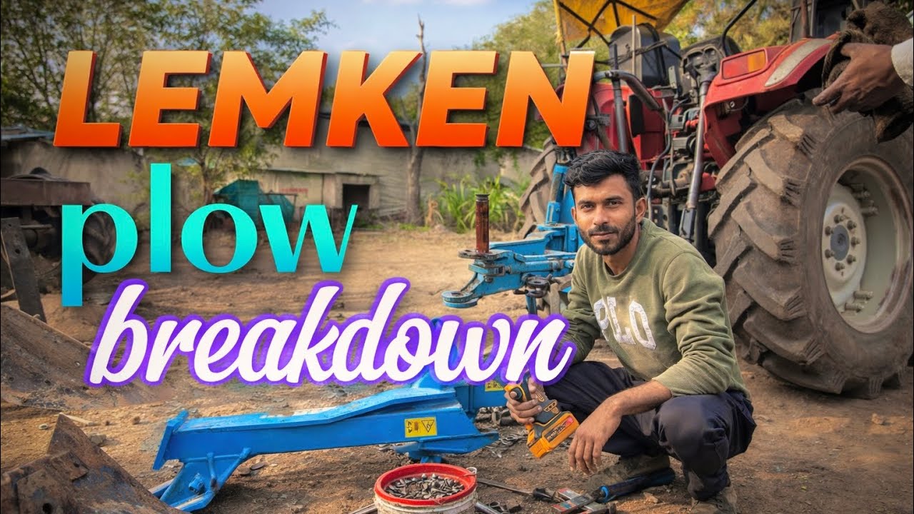🚜Lemken Plow 😭breakdown ho gaya 🫣लेमकेन नांगर तुटला🥲#lemken  @akshayekhepatil 