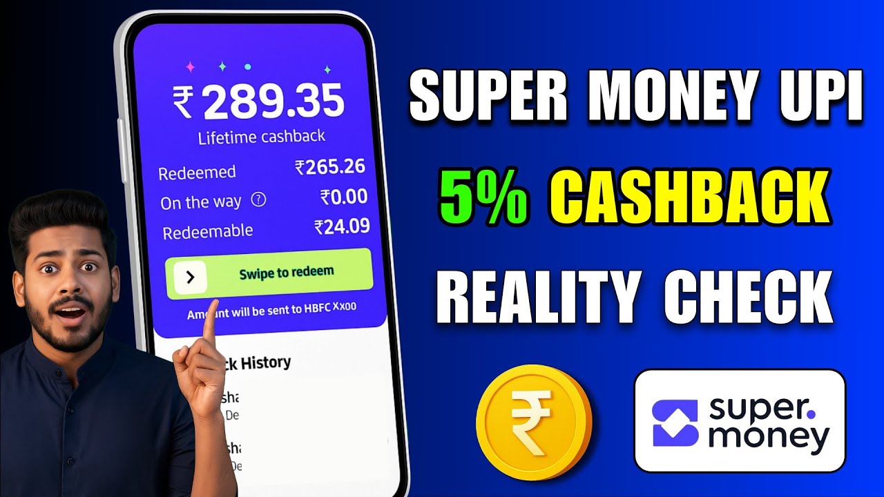 Super Money UPI App Review | Real Cashback Explained | Bonus via Link | 2026 Best Upi Cashback App