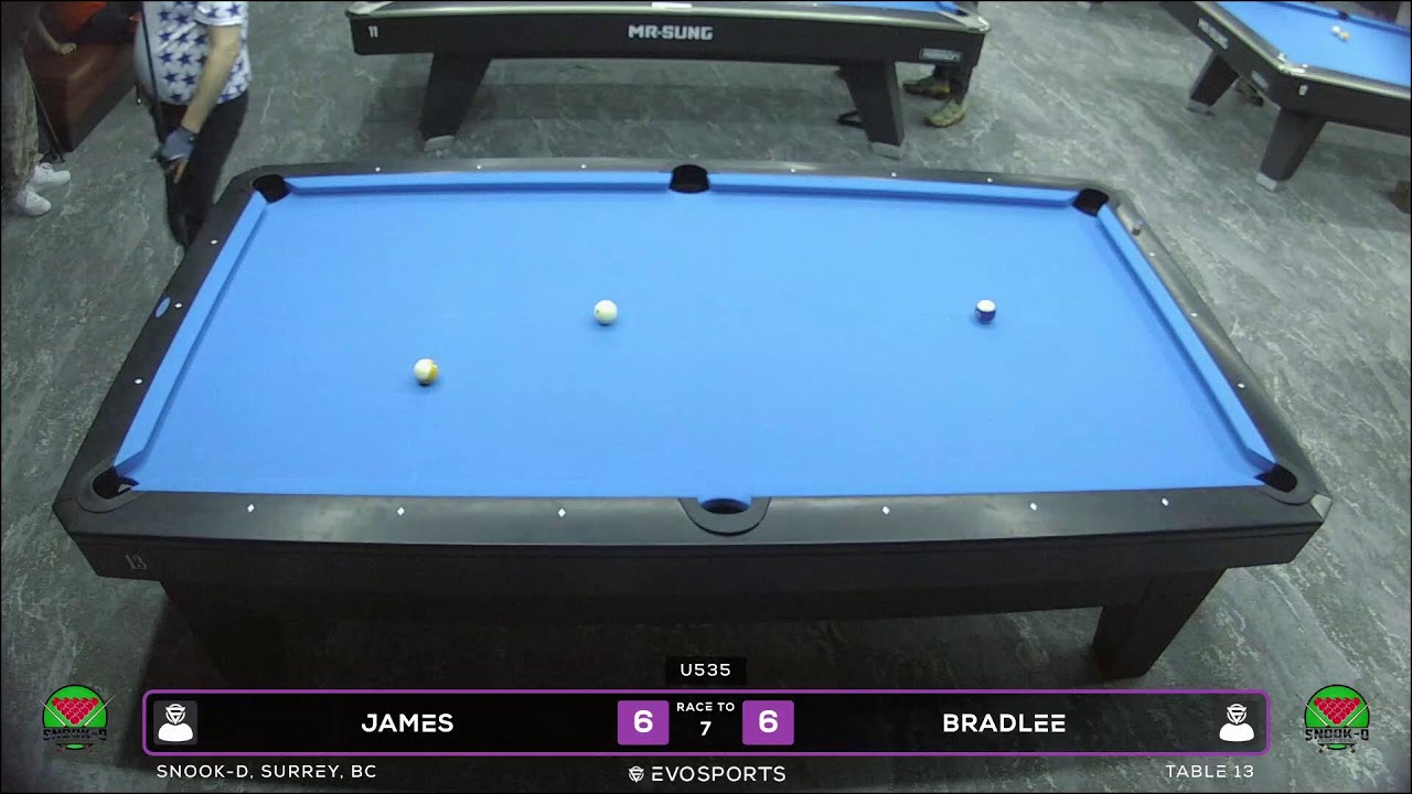 JAMES vs BRADLEE - SNOOK-D - TABLE 13 | EvoSports