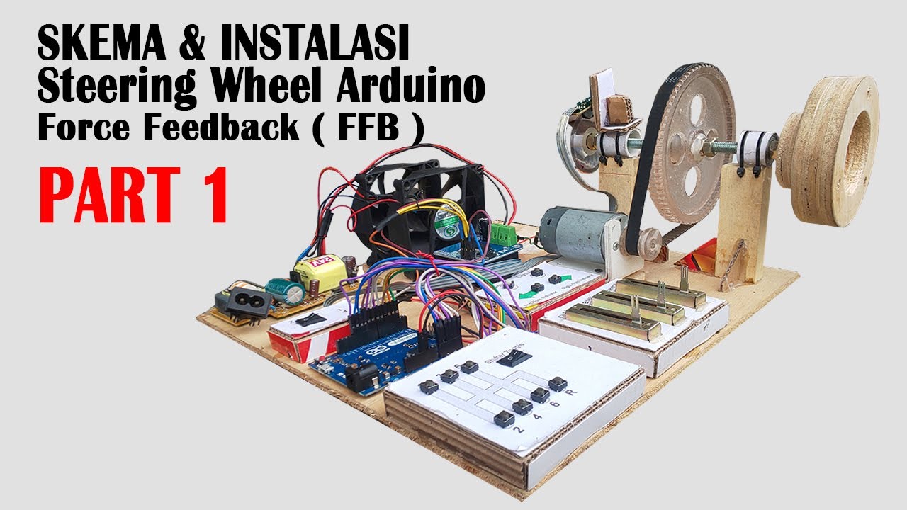 Steering Wheel Arduino FFB : Skema dan Instalasi [ Part 1 ]