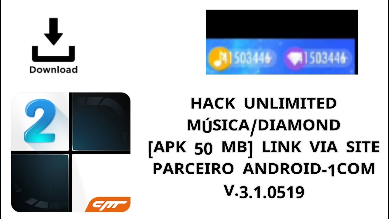 PIANO TILES 2 MOD MUSICA/DIAMANTE v.3.1.0.519 [APK 50 MB] LINK VIA SITE PARCEIRO ANDROIDP-1.COM