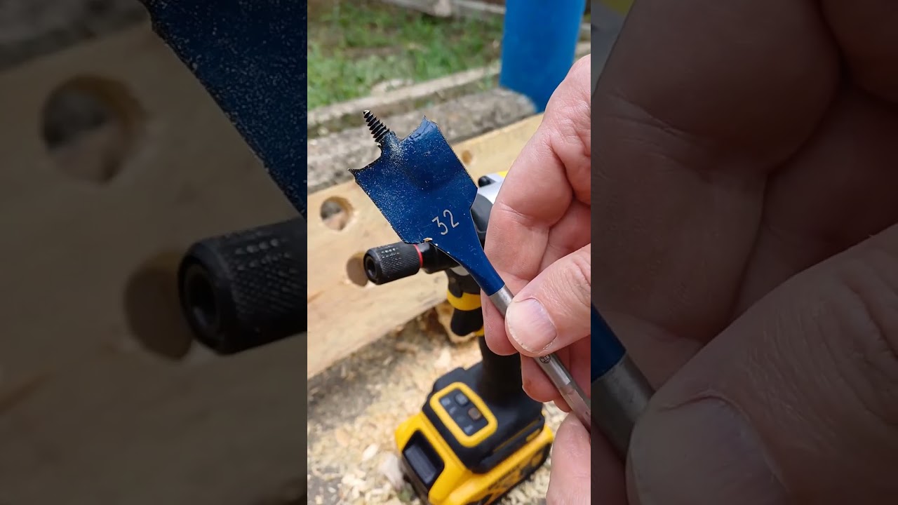 DeWalt DCF921 Wood 16mm 32mm 70mm drill bit Дерево перо сверло 16мм 32mm 70mm