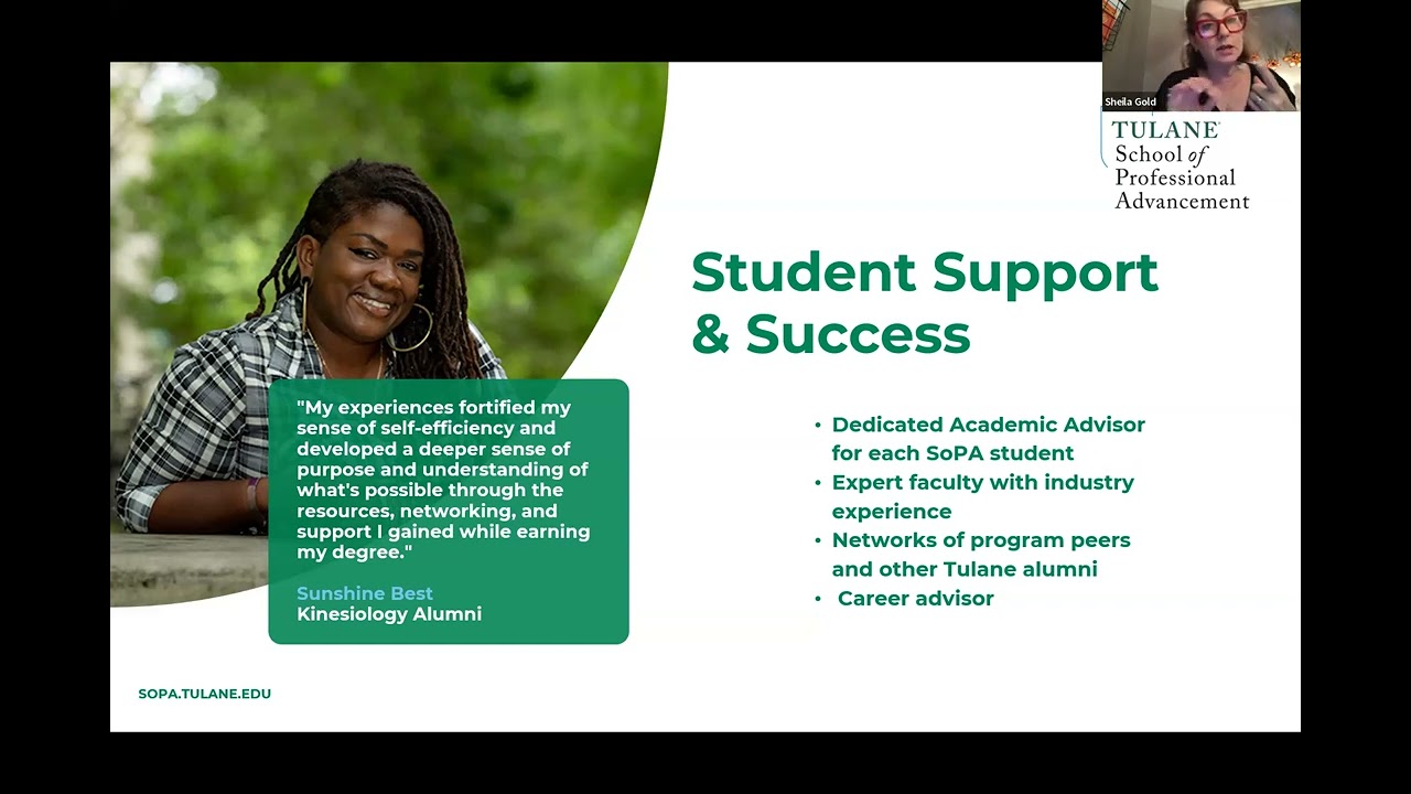 Digital Open House - Graduate Programs at Tulane SoPA