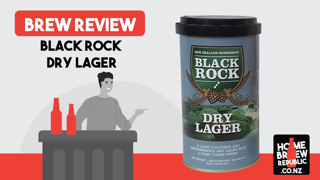 Black Rock Dry Lager Brew Review - We Make 2 Brews In One Review