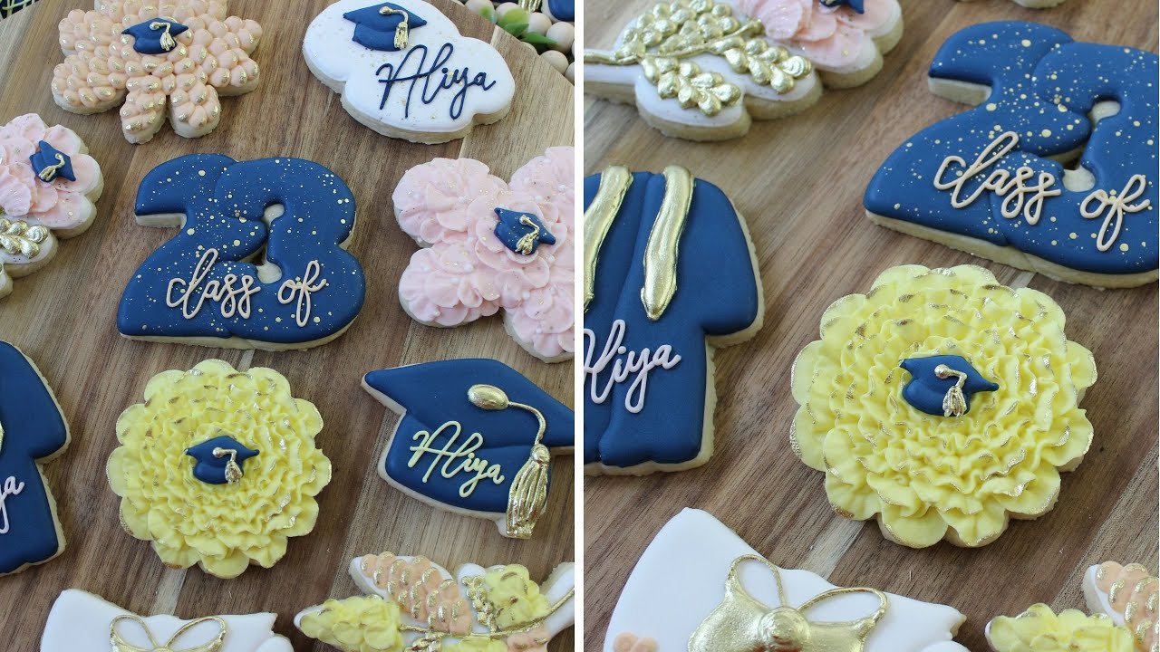 🎓 Graduation Cookies.... but let's make it *girly*