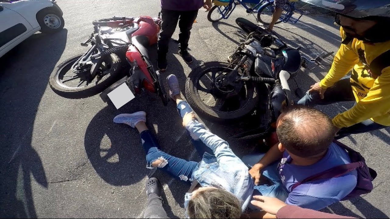 ME ACIDENTEI DE MOTO COM A MINHA ESPOSA *foi muito tenso*