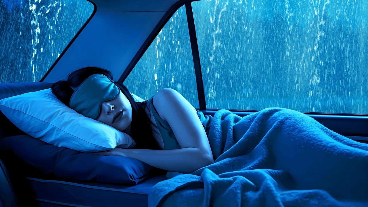 🌧️Extreme Rainstorm in a Cozy Van 🚐🌩️