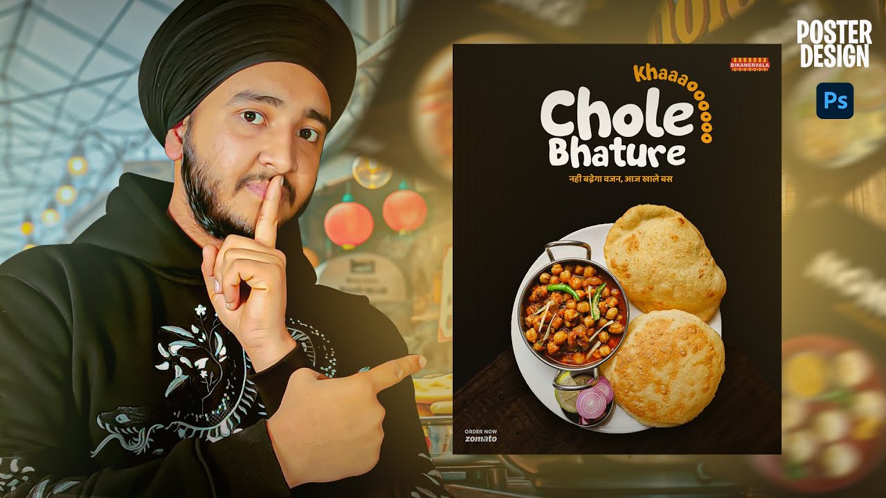 Food Poster Design Tutorial in Photoshop
