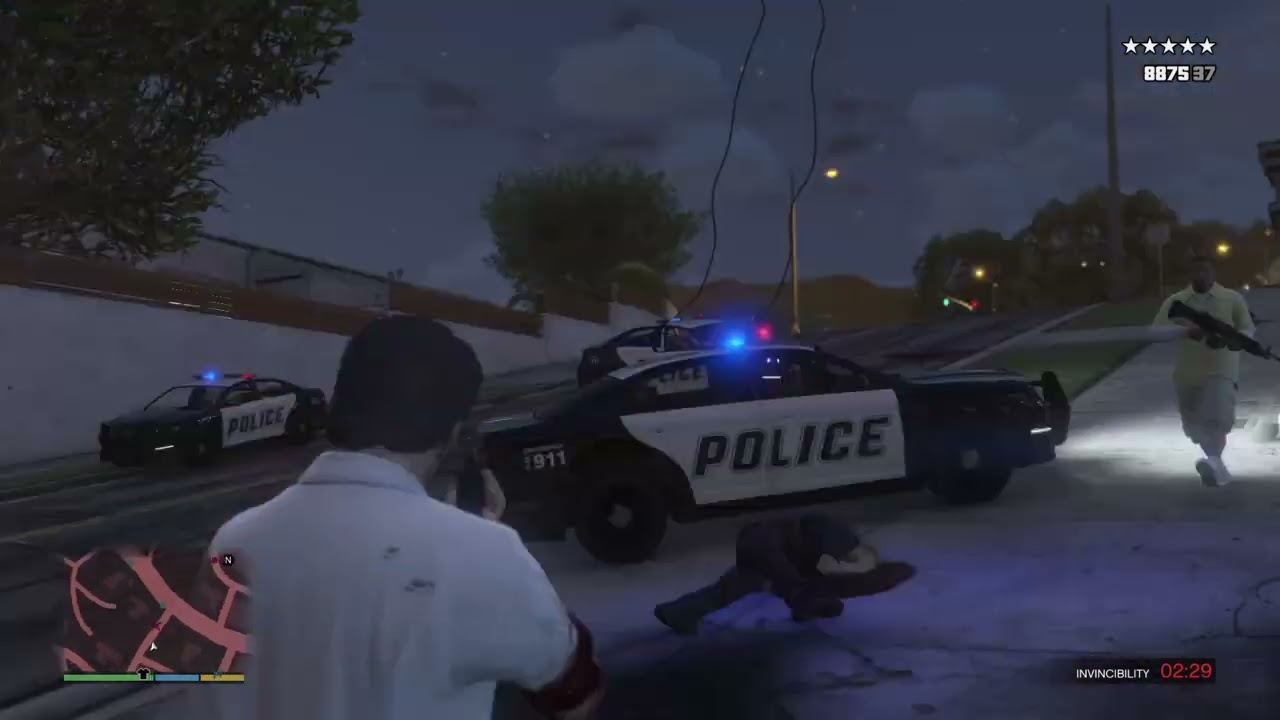 Grand Theft Auto V house party with Michael again!
