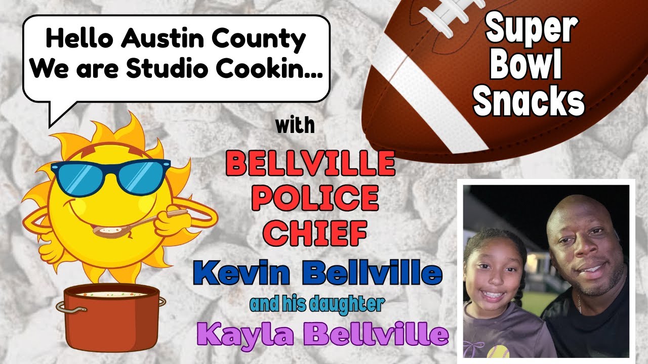 Studio Cookin’ – Super Bowl Snacks With Bellville Police Chief Kevin Bellville and Kayla Bellville