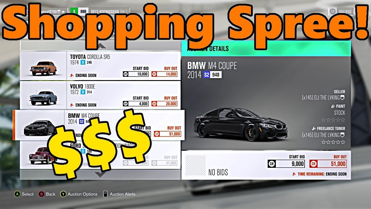 Forza Horizon 3 | Auction House SHOPPING SPREE! Ultimate Ricer and 1,500 HP CAMARO