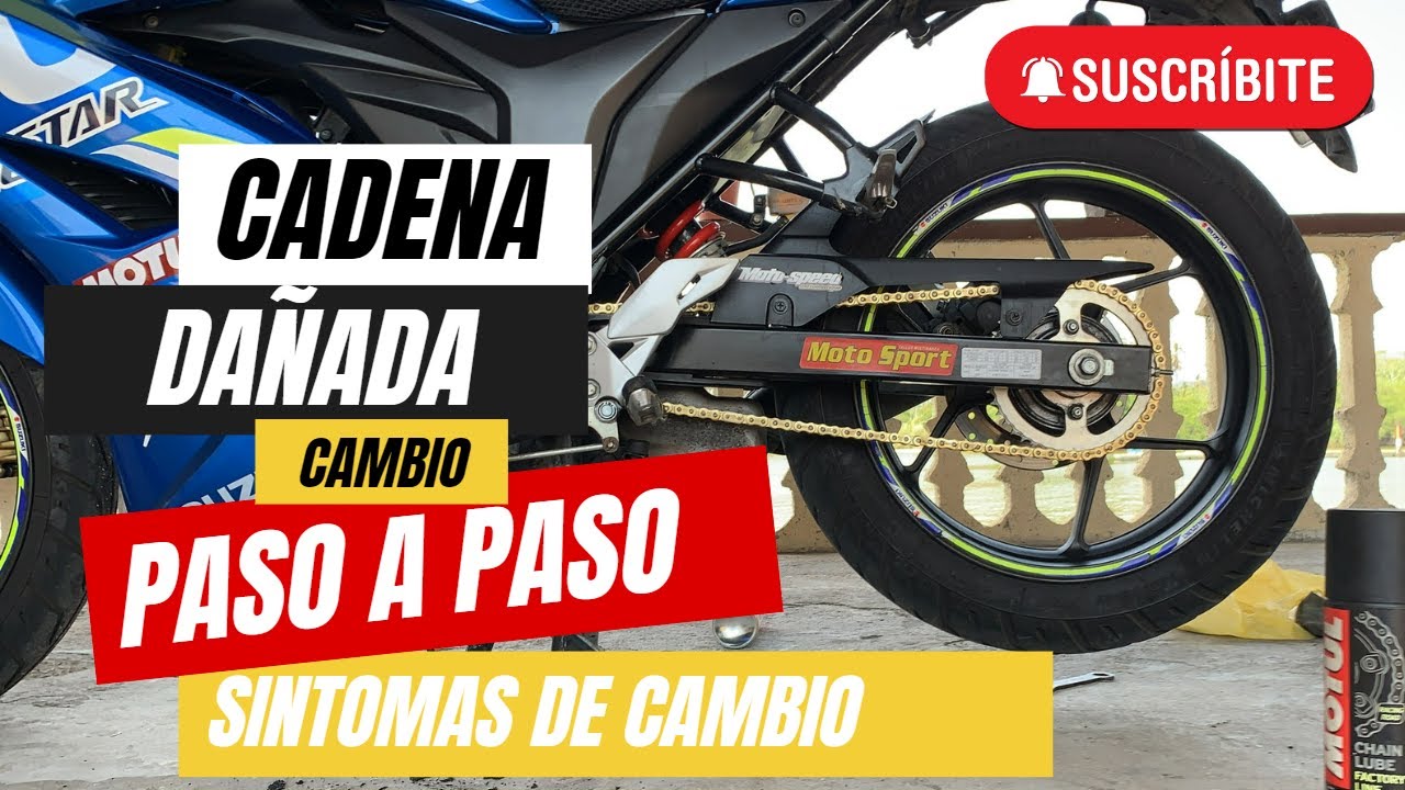 CAMBIO DE CADENA PASO A PASO | SINTOMAS DE CAMBIO - SUZUKI GIXXER SF - CHENDO BIKERS