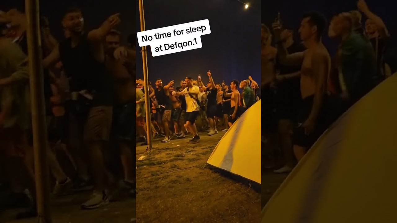 Defqon.1 camper boys are like 😂 | Can you guess the song they hum?