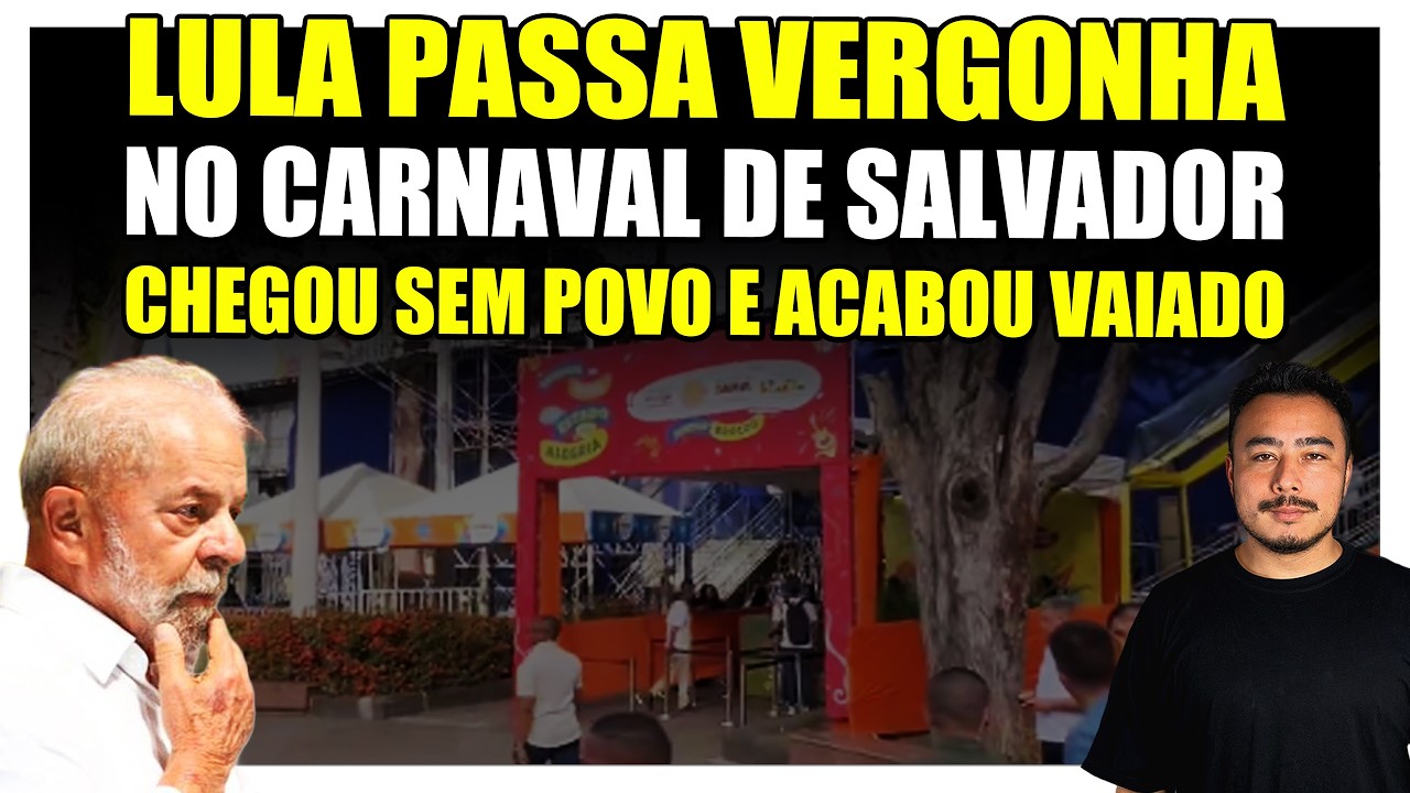🟥 Lula passa vergonha no carnaval de Salvador: Chegou sem povo e acabou vaiado!
