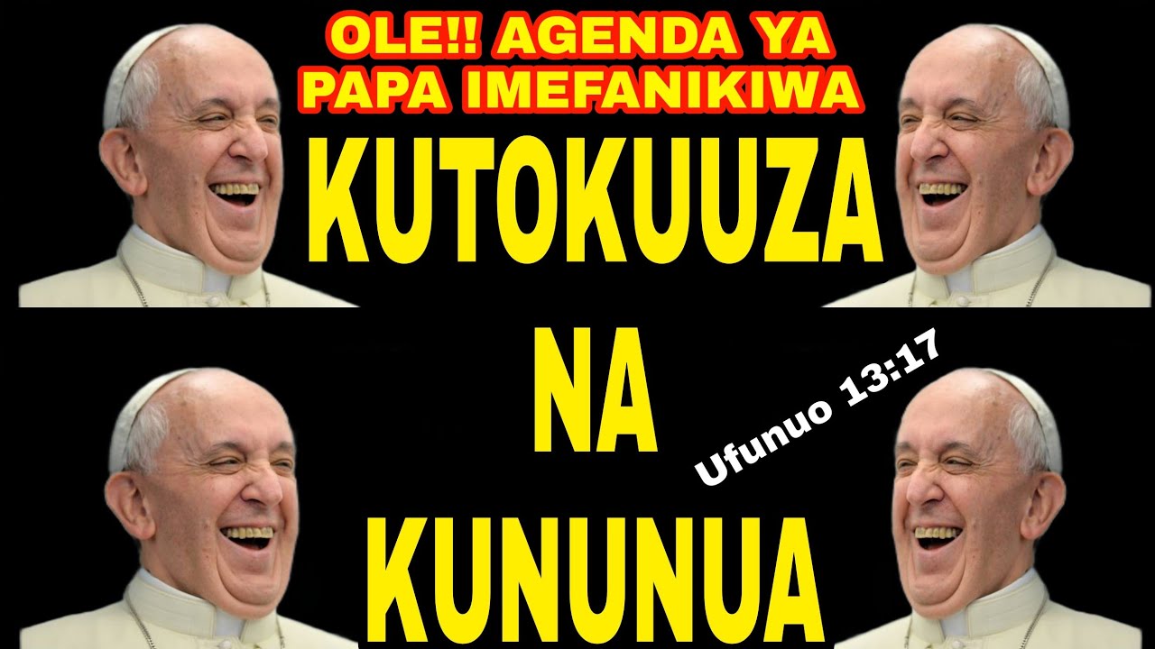 SEHEMU YA PILI: JIONI YA UPAPA USIKU WA GIZA KWA WATU WA MUNGU: AMKA! AMKA! AMKA! NO TIME MORE.