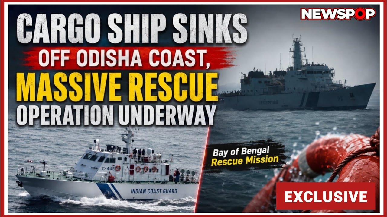 Cargo Ship Sinks Off Odisha Coast, Massive Rescue Operation Underway