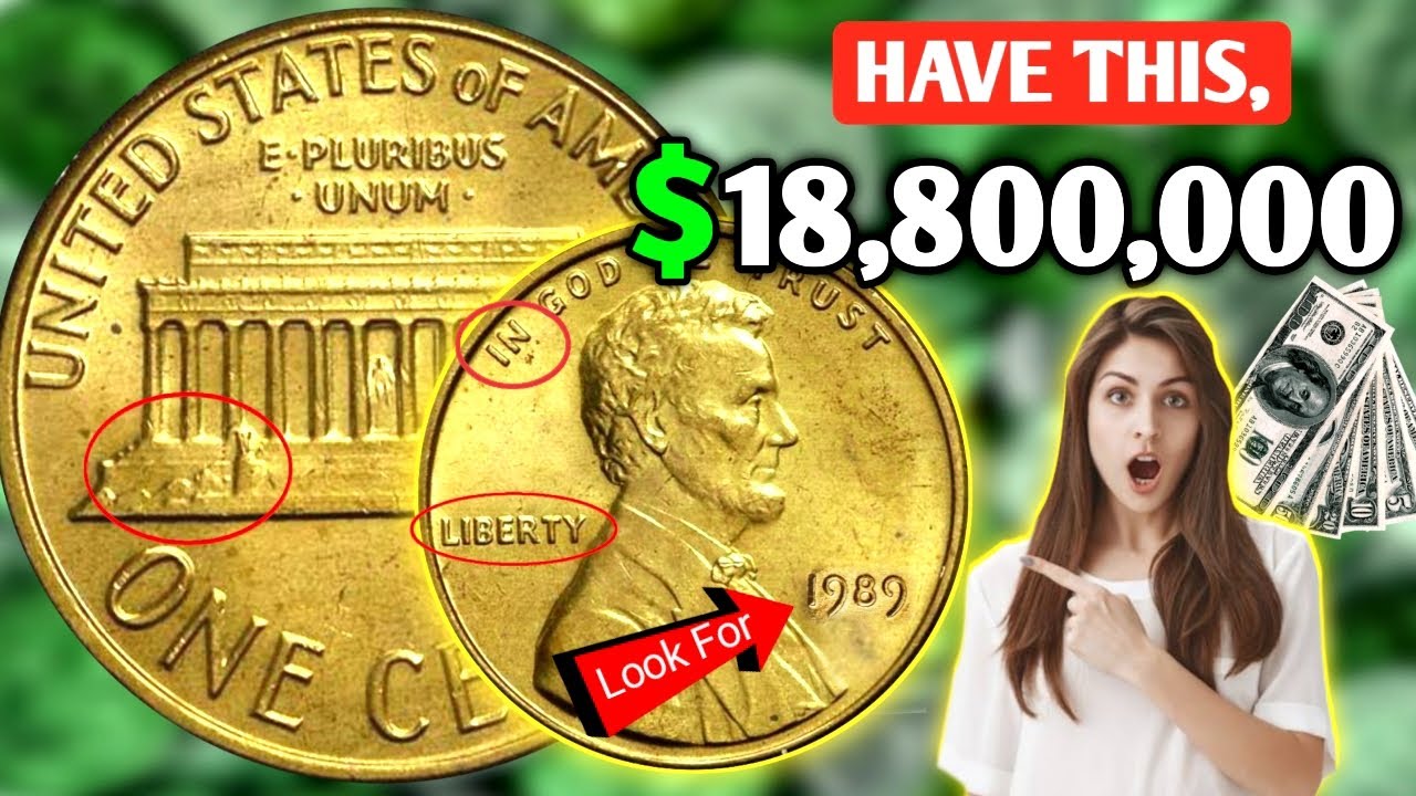 1989 Lincoln Memorial One Penny Coin Value | How Much is a 1989 Penny