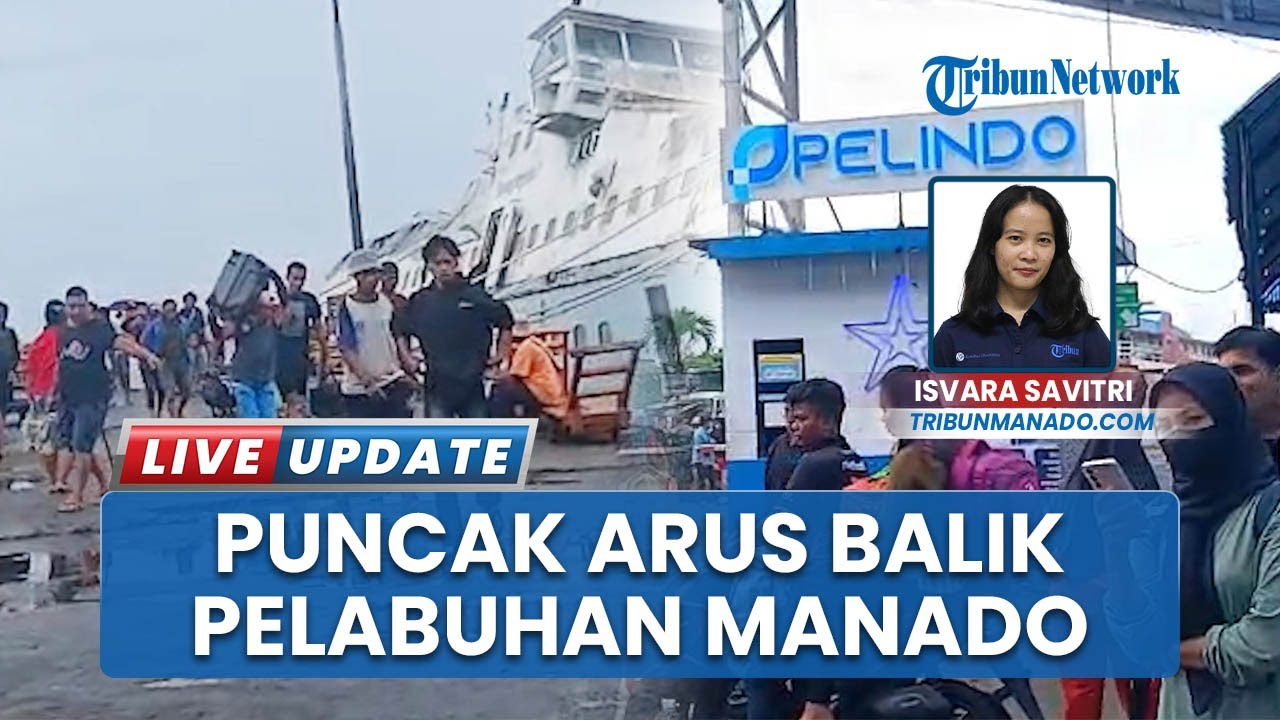 Penampakan Puncak Arus Balik saat Libur Nataru, Pelabuhan Manado Padat Calon Penumpang