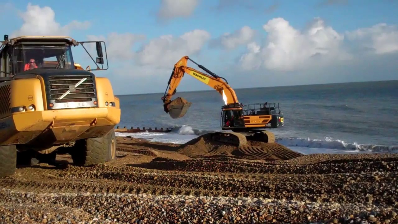 Sea Defence Work at Eastbourne, 30th November 2018