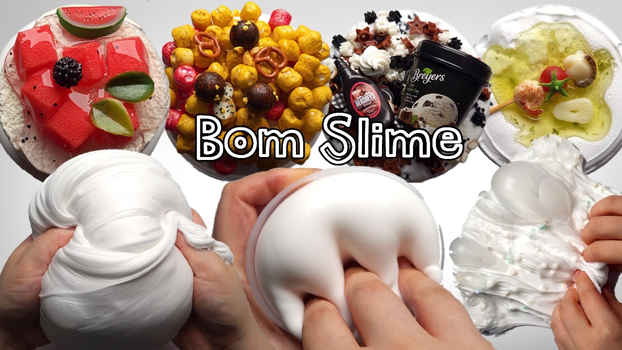 [4K] 봄동대신 봄슬라임 비벼드립니다 #slime