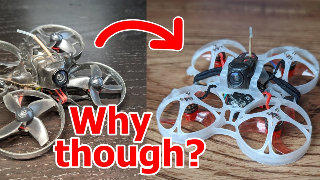 I converted my Mobula7 to a pusher drone