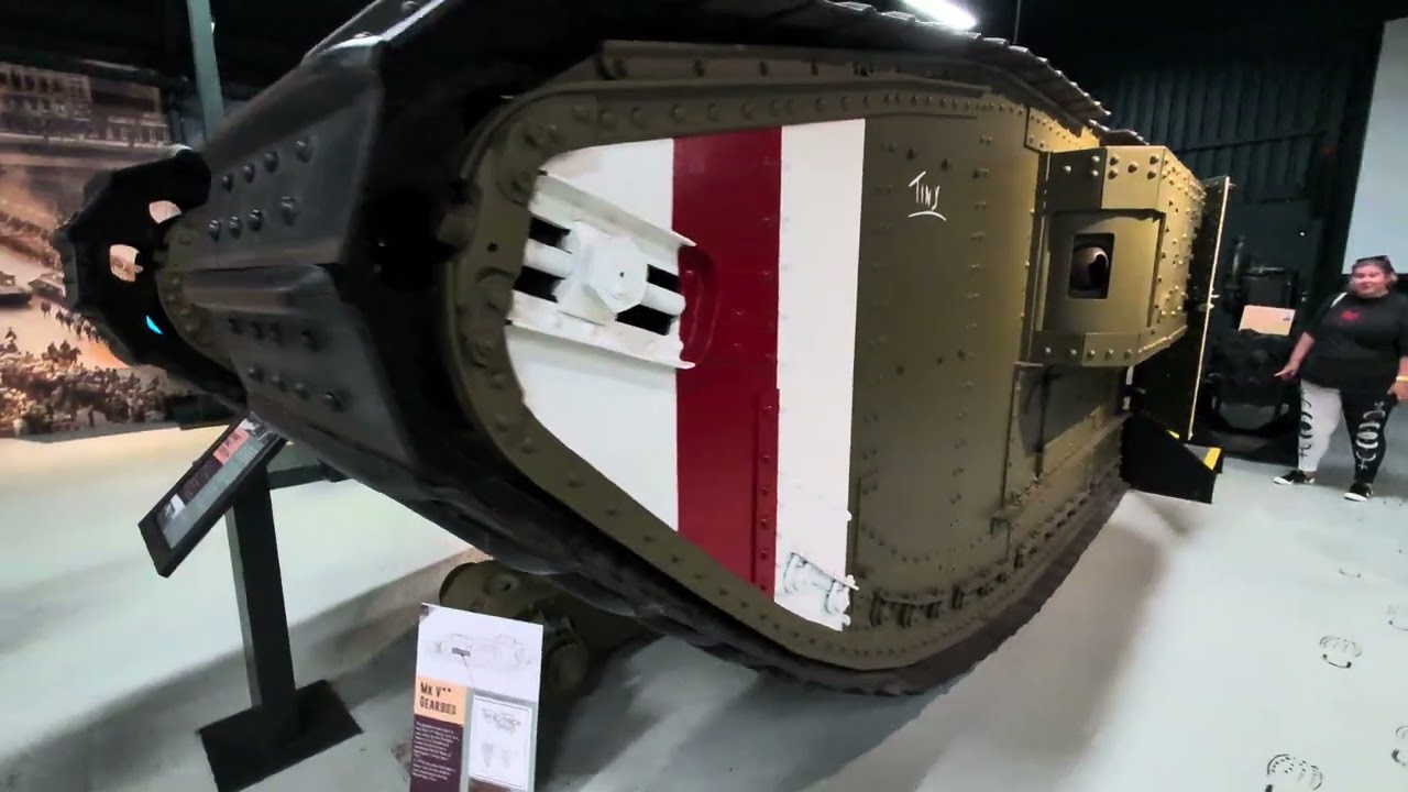 Inside and Outside Mark V** (Female) – Stretched WW1 Tank at Tankfest 2025