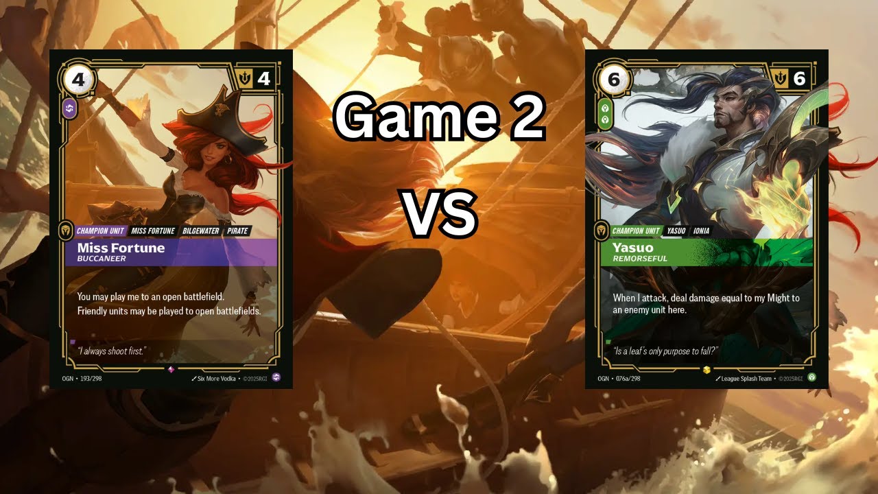 Riftbound Gameplay - Miss Fortune VS Yasuo Game 2