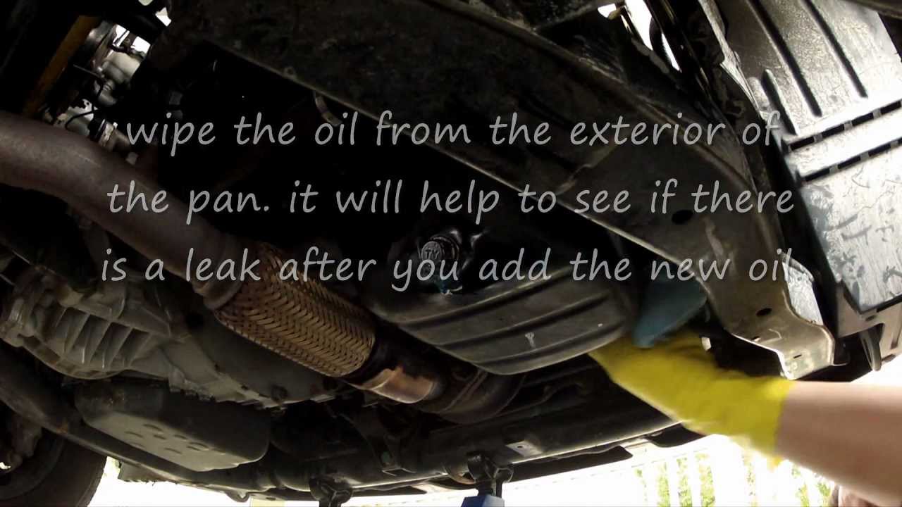 How to change oil hyundai accent 01-05