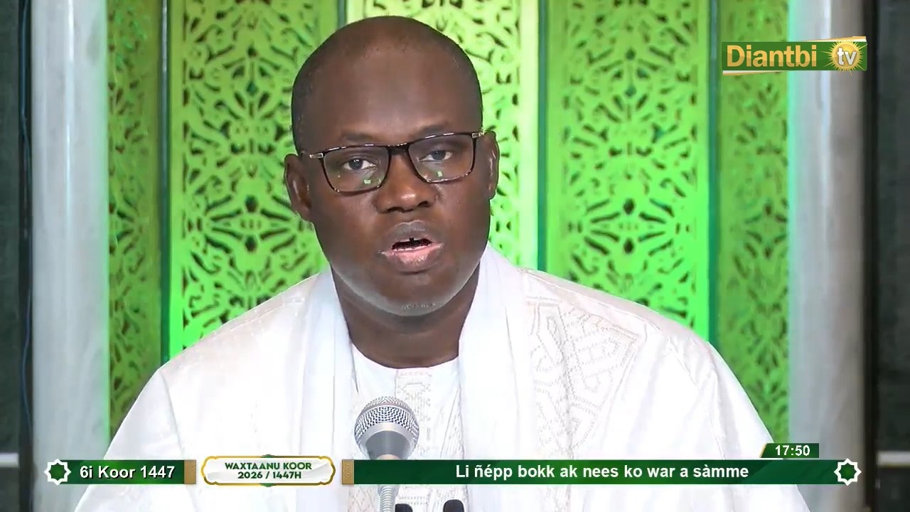 🔴Direct Grande Mosquée de Touba J/4 Ramadan 2026 Waxtanu Kor: Li Niepp Ak nees Ko Wara Samme S. Abo
