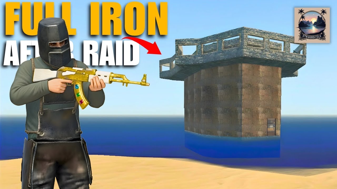 After Raiding a Massive Base, I Upgraded the Base to FULL IRON in Stranded Isle!