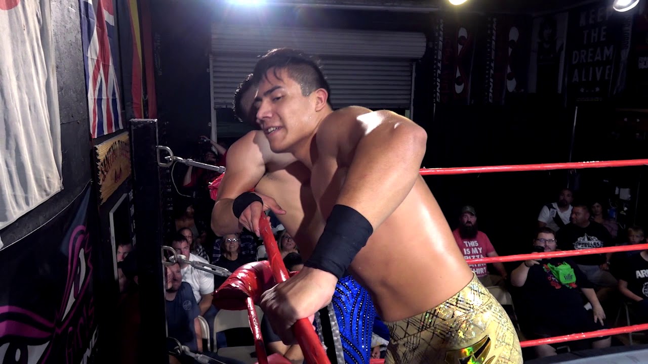 Jake Atlas vs Dominic Kubrick with Halston Boddy