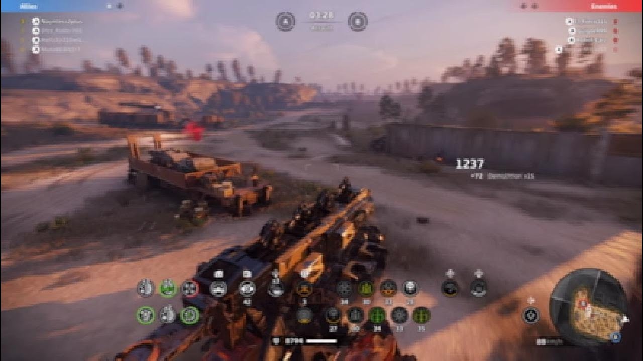 Crossout Levi battles R4VEN vs PlayStation n XBOX Clans