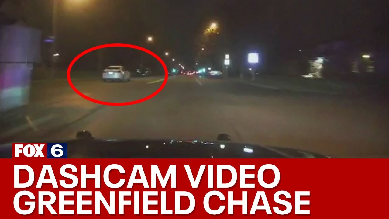 Dashcam video: Greenfield police chase ends in crash, 2 arrests | FOX6 News Milwaukee