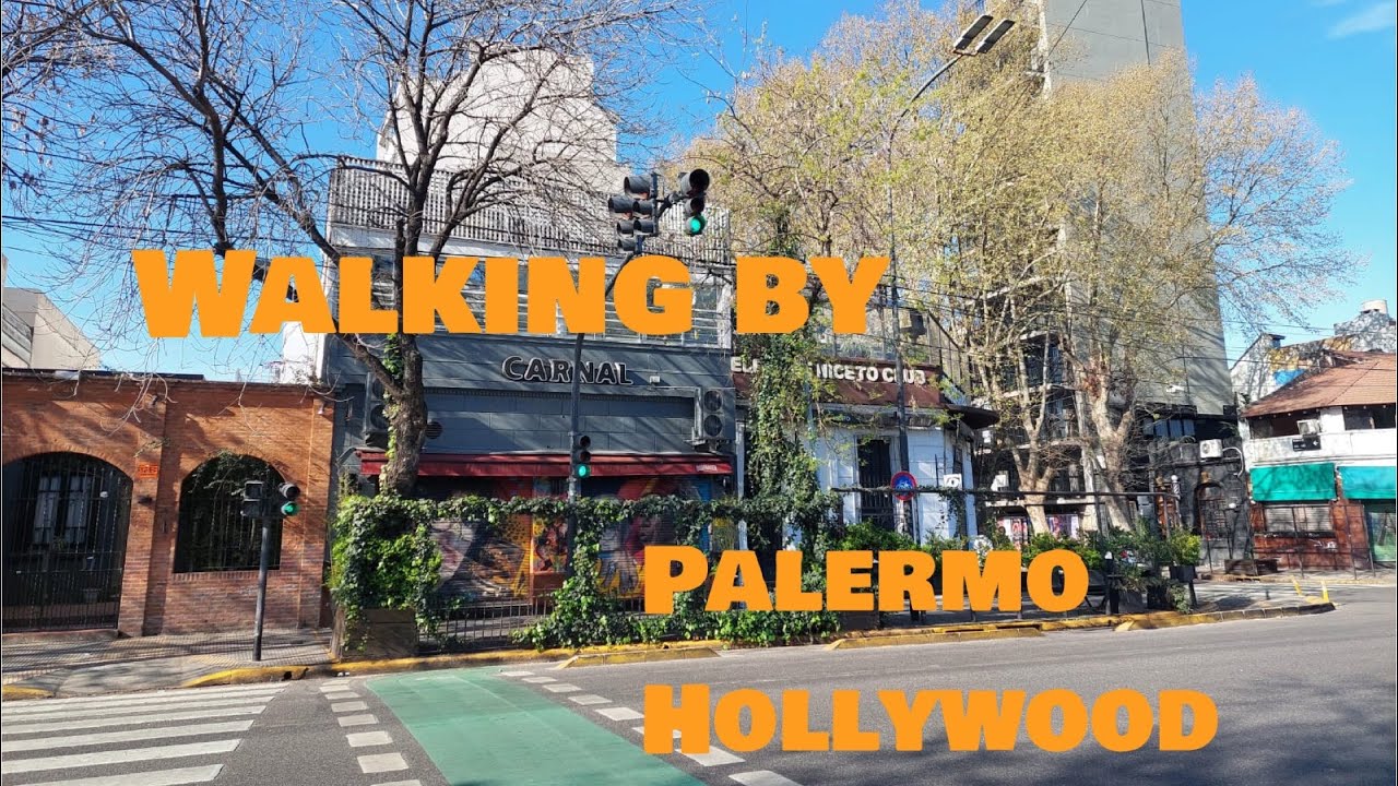 RECORRIENDO PALERMO HOLLYWOOD - BUENOS AIRES - 4K WALKING BY - ARGENTINA