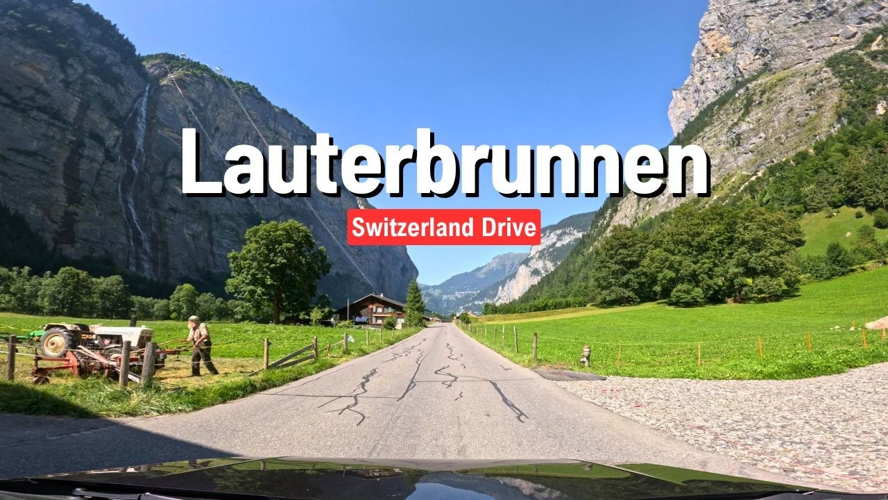 SWITZERLAND 🏔️ Lauterbrunnen Drive 🇨🇭