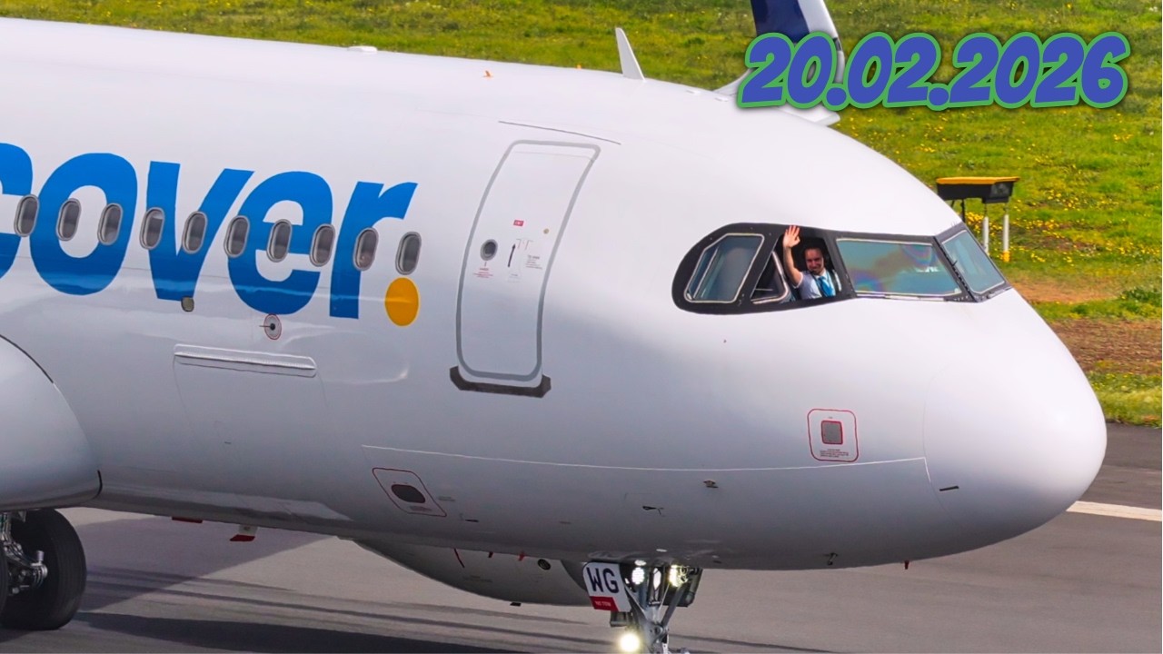 Madeira Airport Landings and Takeoffs 20.02.2026