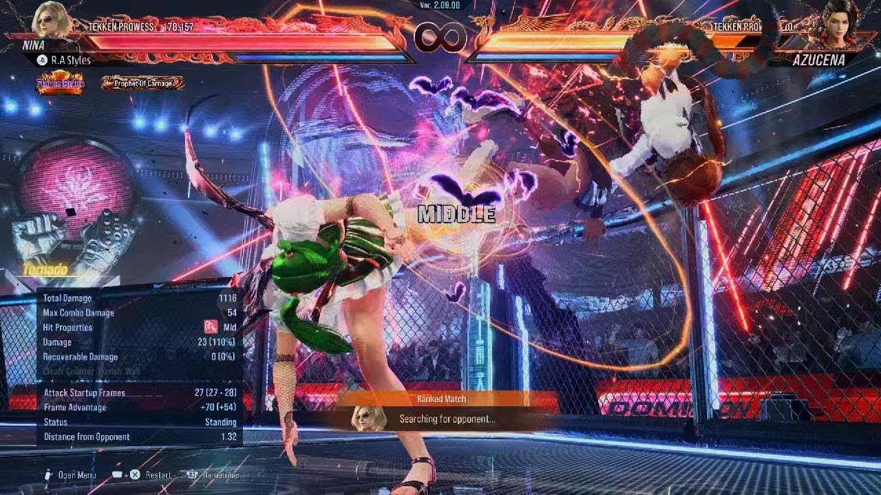 TEKKEN8 Online ranked matches using Nina 2/10/26