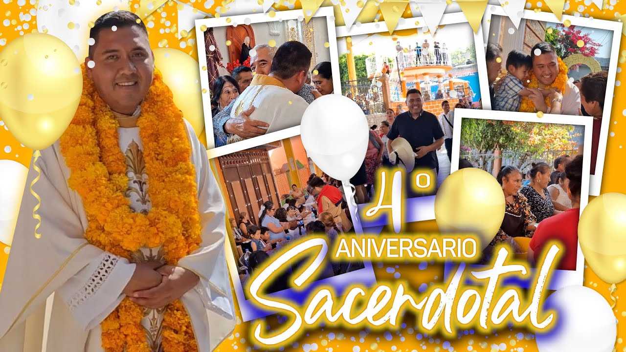 As&iacute; me festejaron🥳 mi 4to Aniversario 🙏🏻 Sacerdotal✅| Padre Jos&eacute; Antonio Rom&aacute;n Bahena🙌🏻