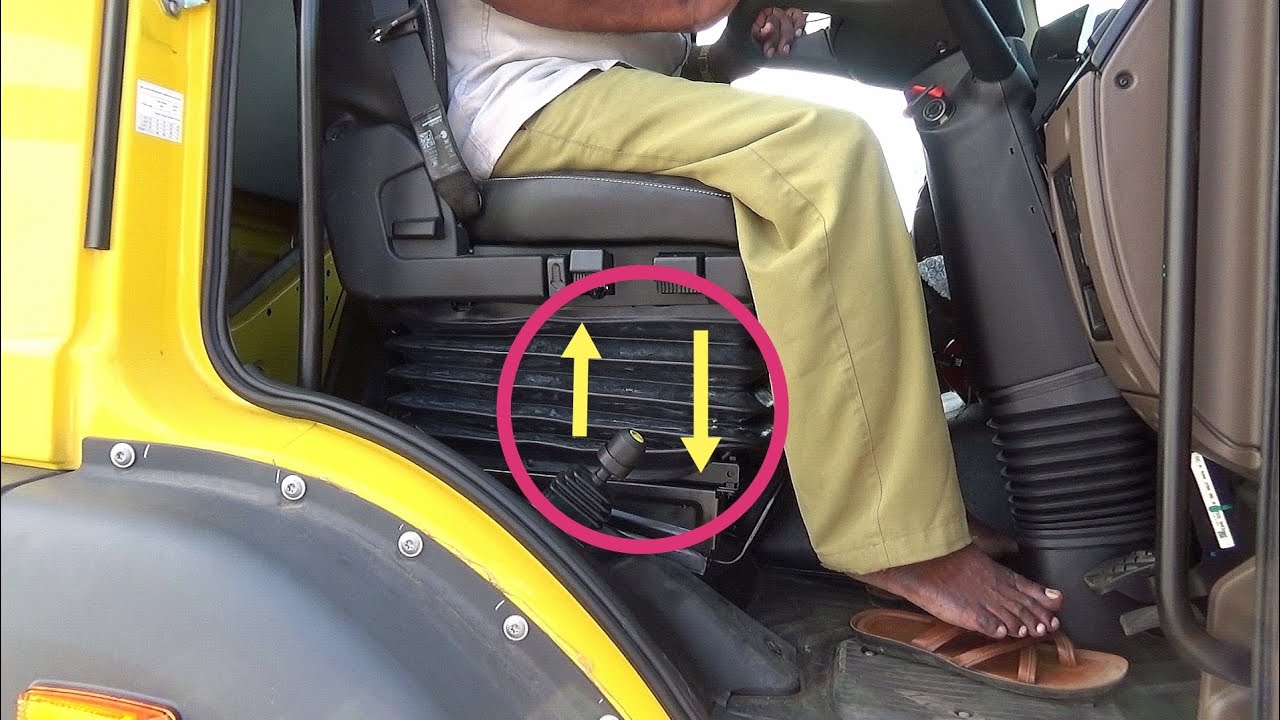 Bharatbenz Air Suspended Seat | vacuum assisted seat launch up demo | #shorts | driver comfortable